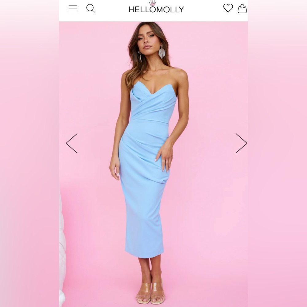 NWT Hello Molly Our Fantasy Maxi Dress Blue